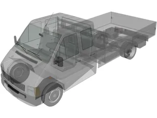 Volkswagen LT Truck Double Cab 3D Model preview