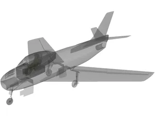 F-86 Sabre 3D Model preview