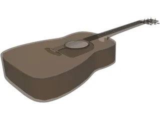 Guitar 3D Model preview