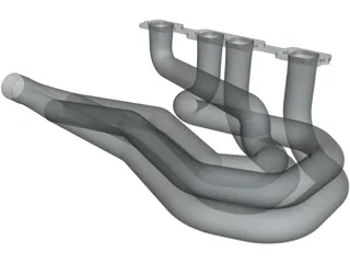 Dodge header driver side 3D Model preview