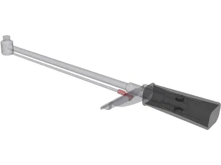 Torsion Style Torque Wrench 3D Model preview