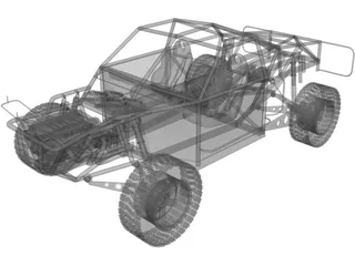 Champ Truck Chassis 3D Model preview