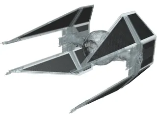 Star Wars Interceptor 3D Model preview