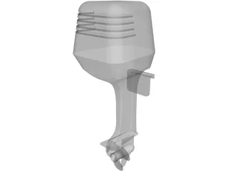 Outboard Motor 3D Model preview