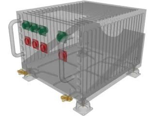 Aircraft Avionics LRU 3D Model preview