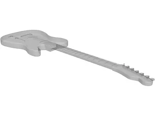 Guitar Electric 3D Model preview