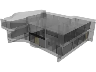 Hamilton House 3D Model preview