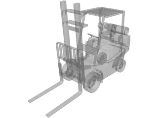 Forklift Clark 3D Model preview
