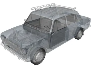 VAZ 21012 3D Model preview