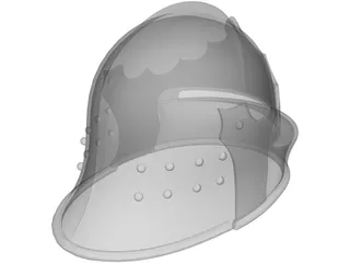 Helmet Italian Sallet 3D Model preview