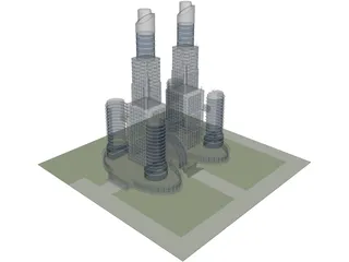 Mega Trade Center 3D Model preview