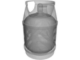 Propane Cylinder 3D Model preview
