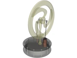 Sterling Engine 3D Model preview