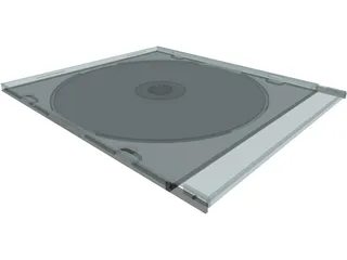 CD Case Jewel Slim 3D Model preview