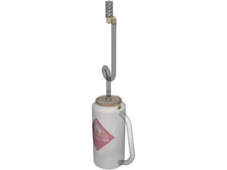 Drip Torch 3D Model preview
