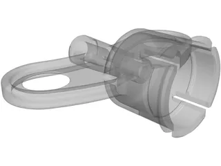 Luer Adapter 3D Model preview