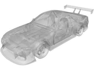 Nissan S15 Silvia Drift 3D Model preview
