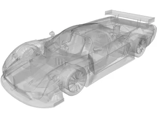 Saleen S7R 3D Model preview
