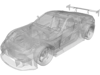 Nissan 350Z [Tuned] 3D Model preview