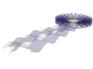 Blue Ribbon 3D Model preview