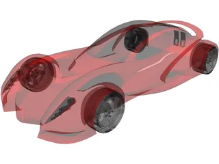 Super Car Concept 3D Model preview