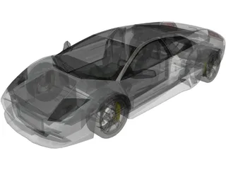 Lamborghini Murcielago LP640 3D Model preview