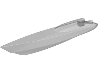 Speedboat 3D Model preview