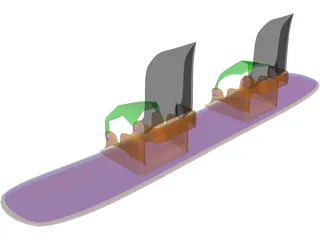 Skateboard 3D Model preview
