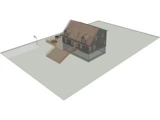 Cape House 3D Model preview
