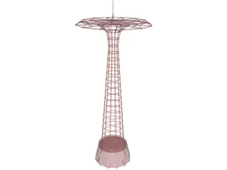 Parachute Jump in Coney Island 3D Model preview