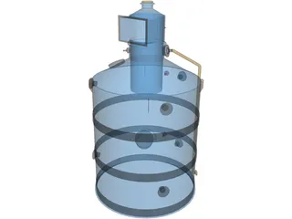 Salt Tank 3D Model preview