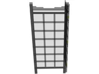 Oriental Screen 3D Model preview