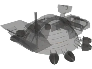 Dune Harvester 3D Model preview
