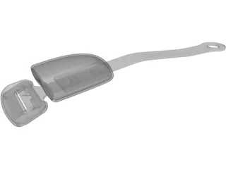 Seat Belt Buckle 3D Model preview