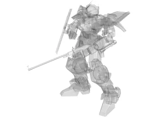 Gundam Light 3D Model preview