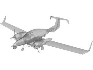 Diamond DA42 Twin Star 3D Model preview