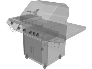BBQ Grill 3D Model preview