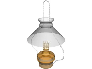 Kitchen Hanging Lamp 3D Model preview