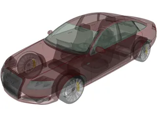 Audi A6 3D Model preview