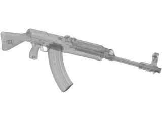 VZ58 Automatic Gun 3D Model preview