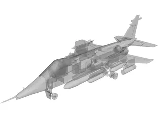 Jaguar GR1 3D Model preview