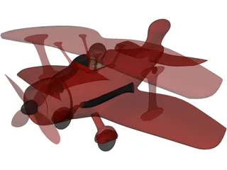 Toy Airplane 3D Model preview
