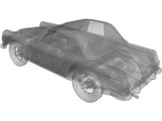 MGB Sports Car 3D Model preview