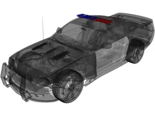 Ford Mustang Saleen Barricade 3D Model preview