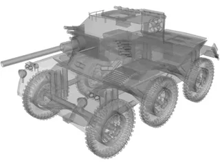 Saladin Tank 3D Model preview