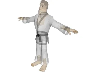 Martial Artist 3D Model preview