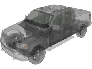 Ford F-150 Crew Cab (2006) 3D Model preview