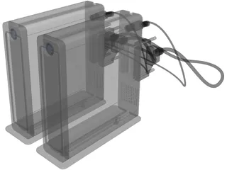 Lacie Hard Drive 3D Model preview