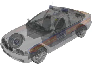 BMW Police 3D Model preview