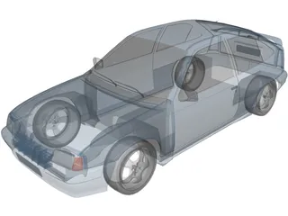 Opel Kadett E (1984) 3D Model preview